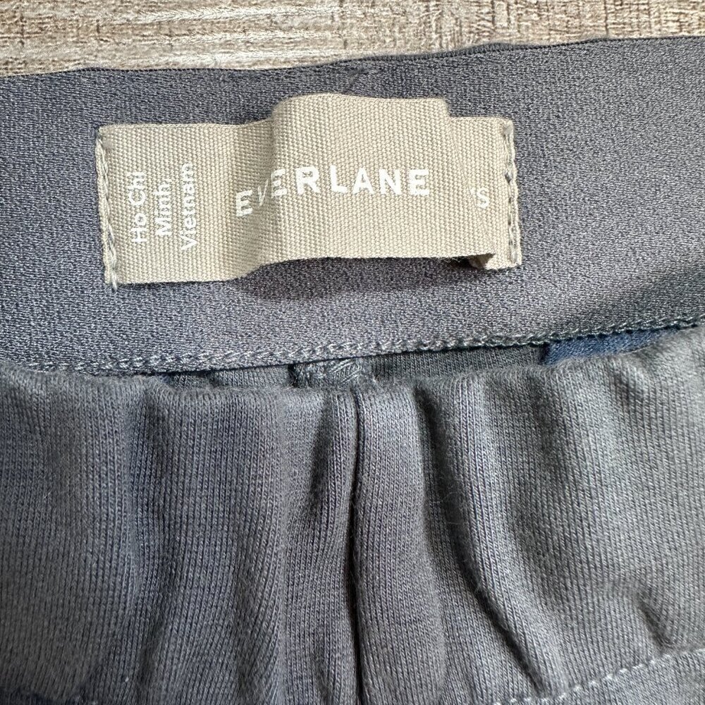 Everlane Dream Pant Elastic Waist Tapered Leg Knit Pants Slate Women XS - Picture 11 of 13